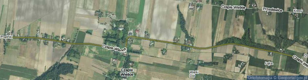 Zdjęcie satelitarne Czaple Wielkie ul.